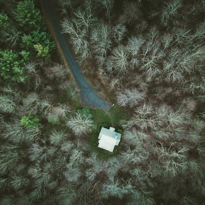 Your cabin is privately located 1/2 mile inside the 215 acre property.