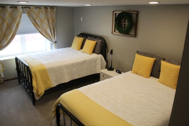 Double Beds with 32" LED Television