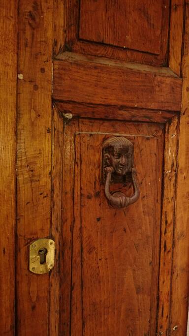 The entrance.