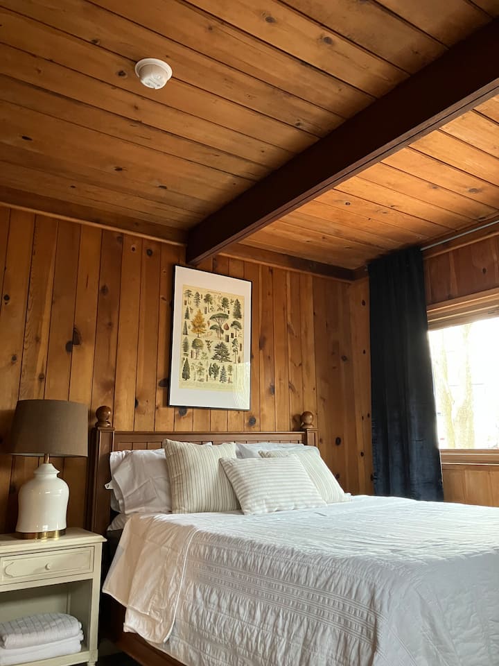 Downstairs bedroom with queen bed#1