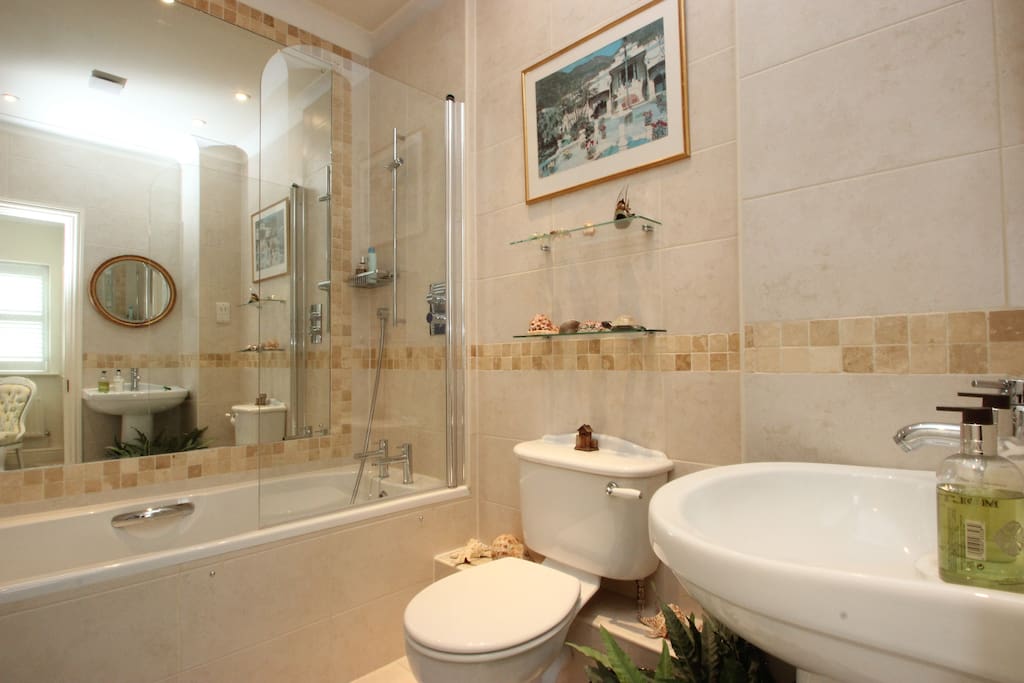 Ensuite bathroom with shower