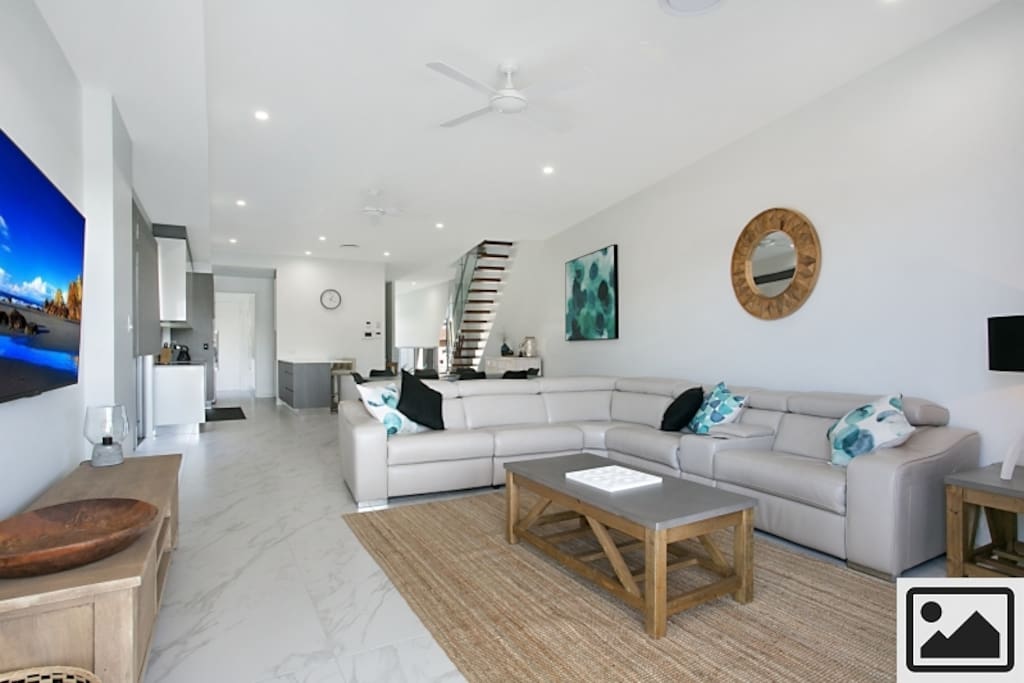Open Plan Living, Dining and Kitchen areas have been carefully thought out and contain everything you need for holiday entertaining.