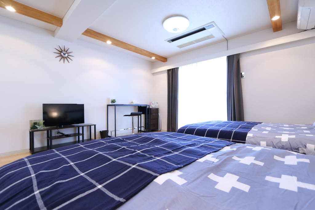Big room with comfortable beds, have a good dream here! 大房间,舒适的大床,好梦!