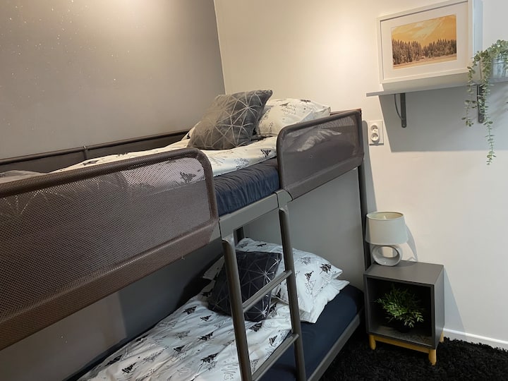 Two single size bunks, length 200cm