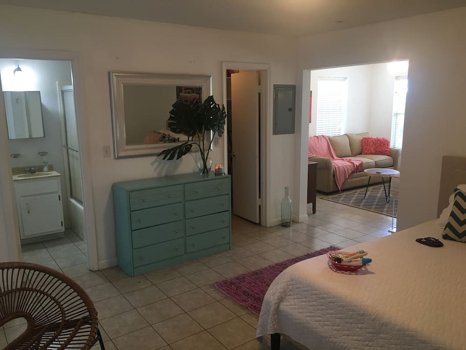 View from Bedroom to Living Room