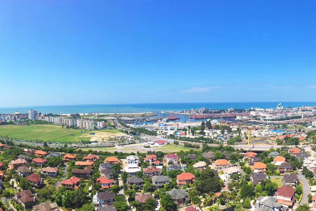 阳台上的海景