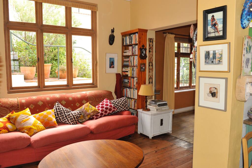 tv room next to the kitchen