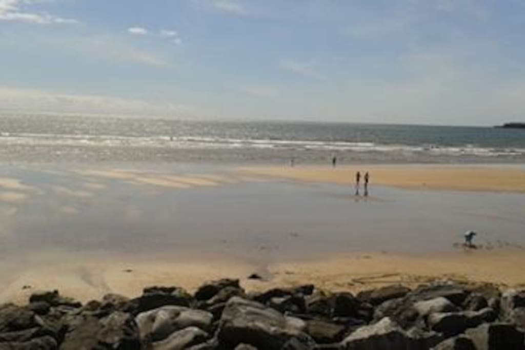 Beach the house overlooks