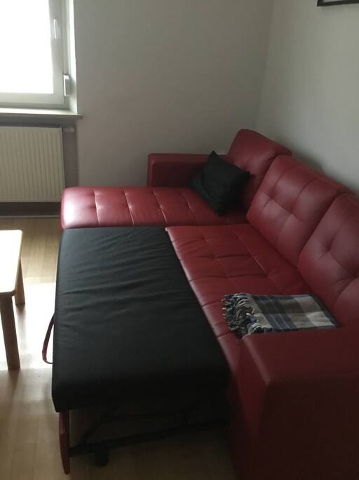 Wohnzimmer mit Schlafcouch