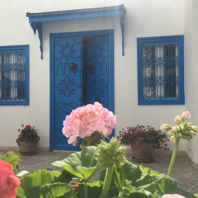 View of the front door