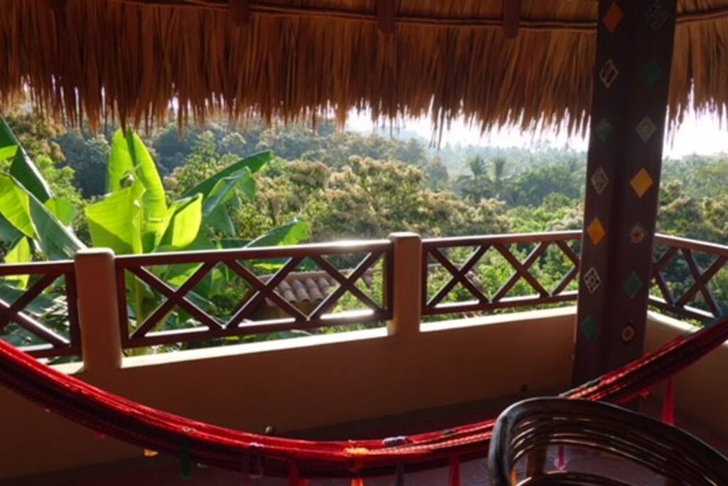 Large terrace with Zipolite and Ocean views