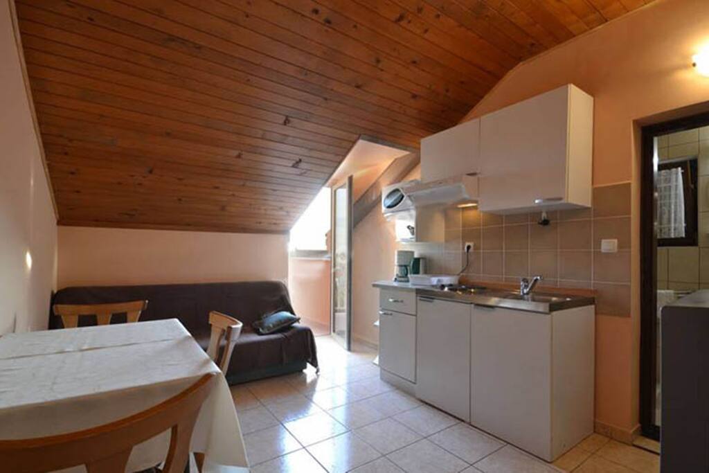 Kitchen and living room