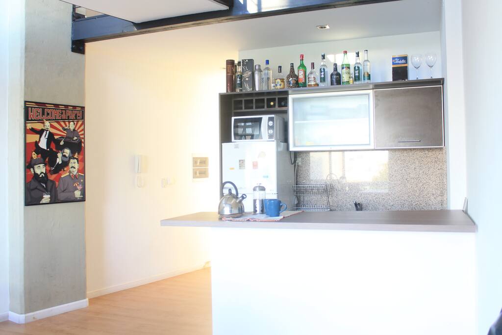 Open and full equiped kitchen.