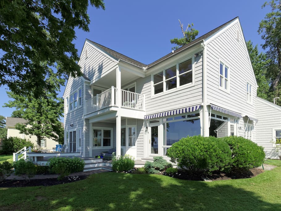New England-style Bayfront house