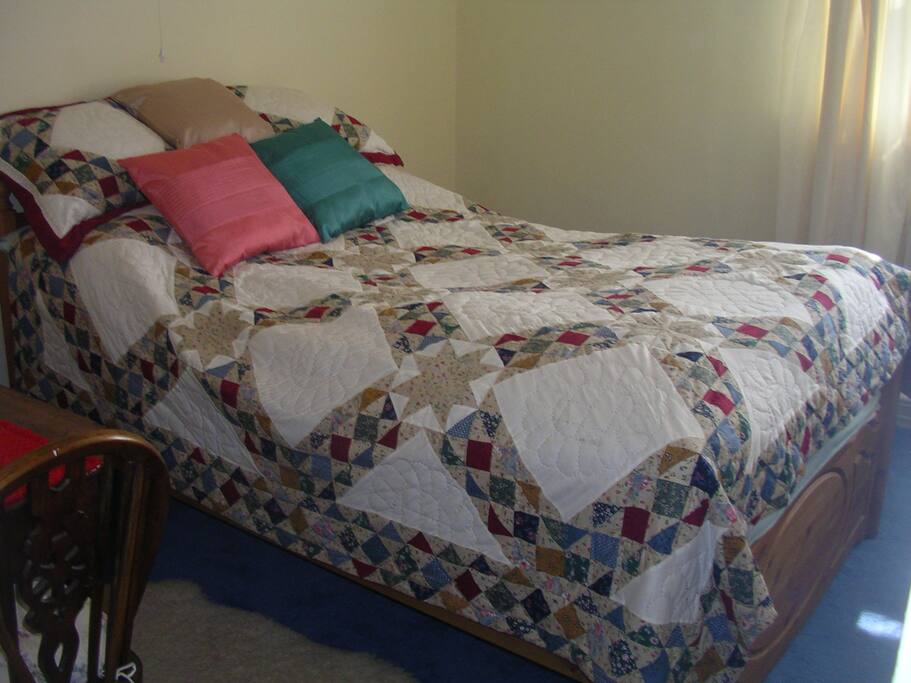 Standard double bed.