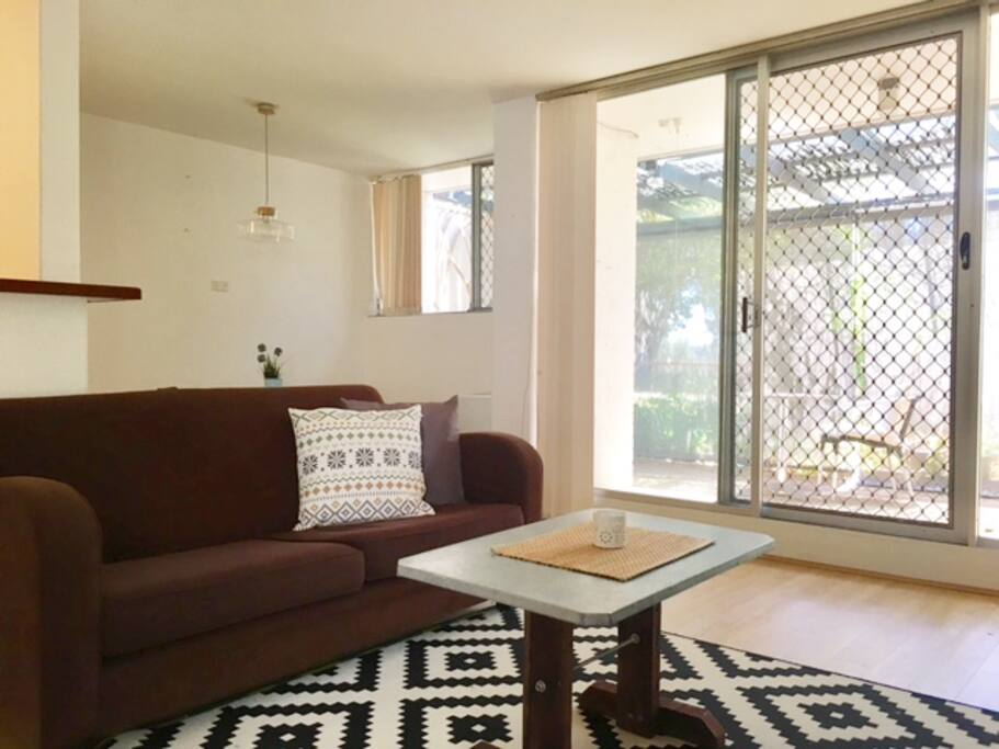 Lounge and dining area.