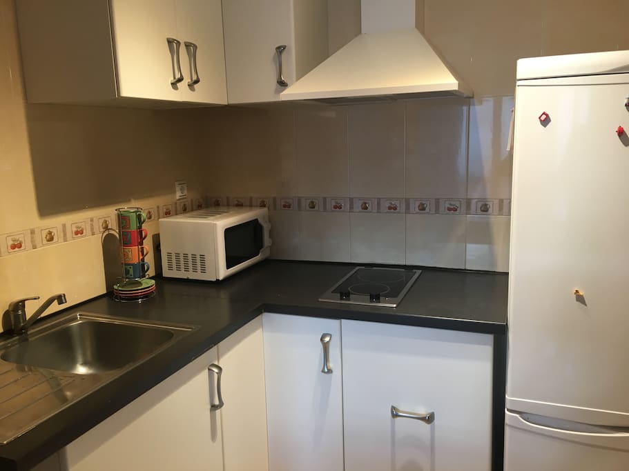Cocina con todos los servicios excepto horno