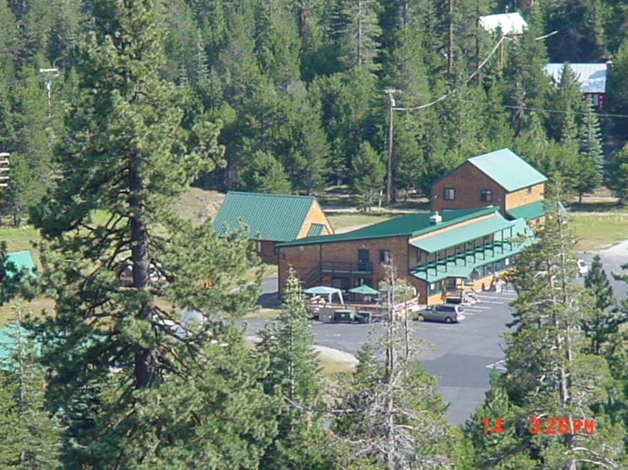 Bird Eye view of Tamarack Lodge at Bear Valley