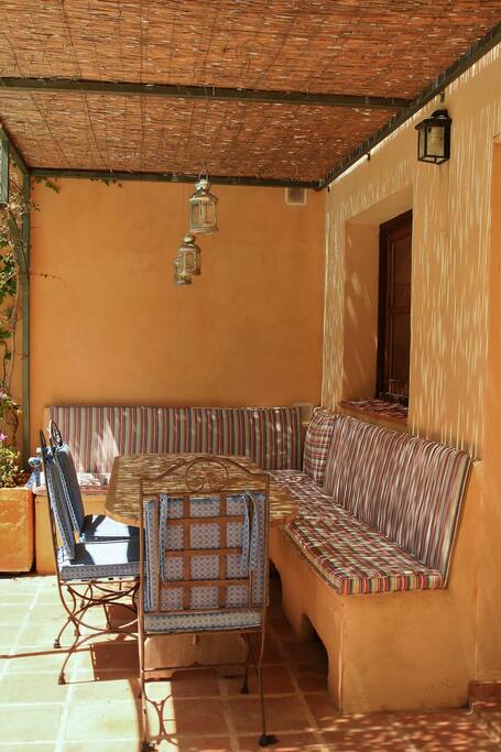 Seating at the patio