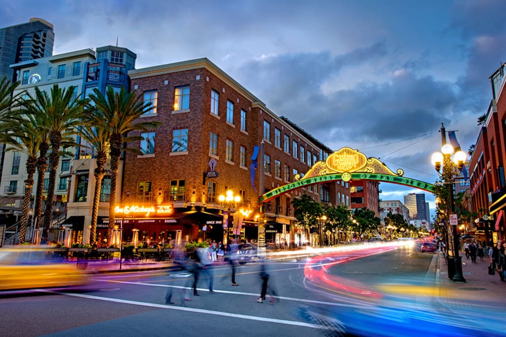 Few blocks away from the Gaslamp