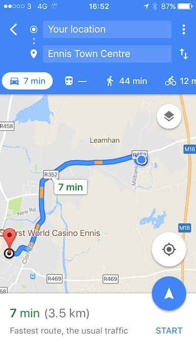 Great access to Limerick/Galway motorway and Ennis town centre