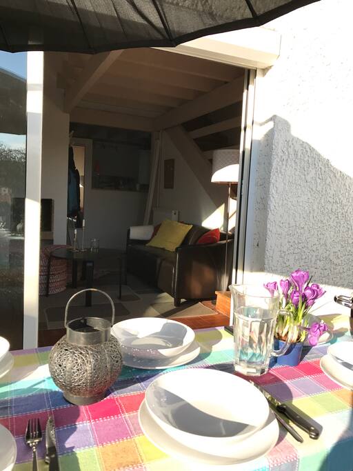 L’extérieur parfait pour des barbecues !!