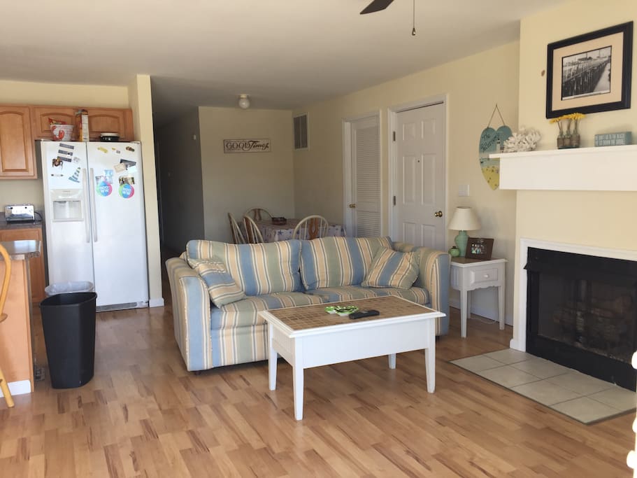 open living dining area