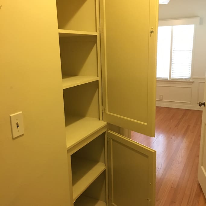 Hallway Closet Storage Space.