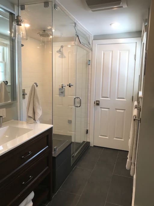 Master Bathroom with Steam Shower