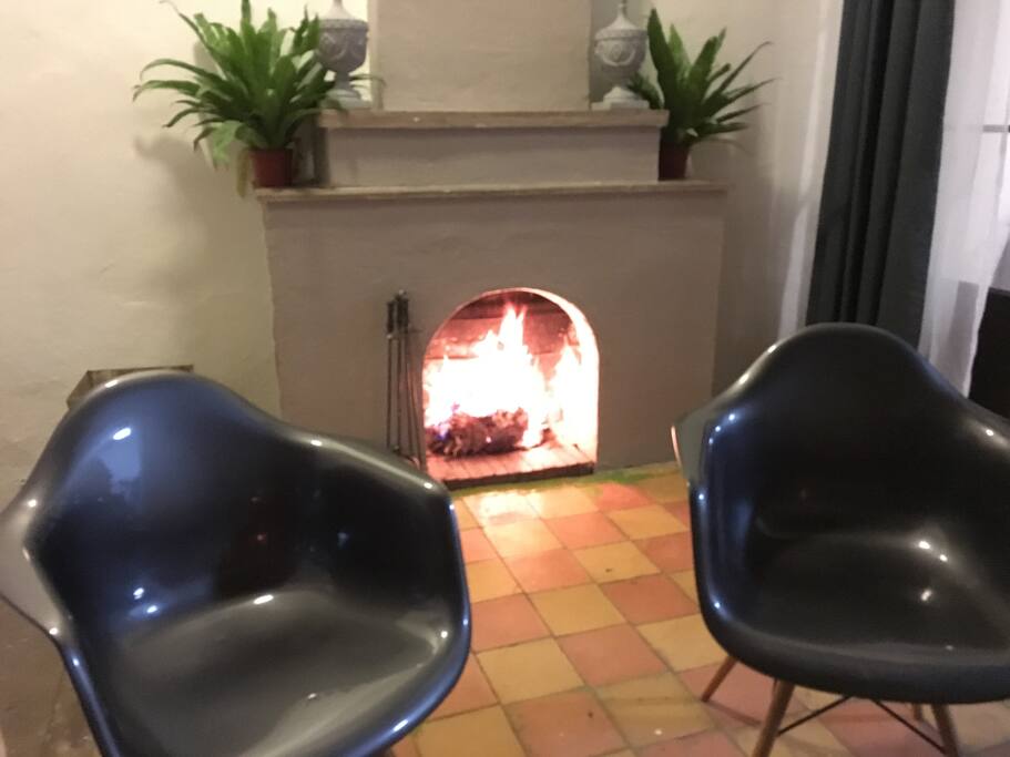 Chimenea en sala