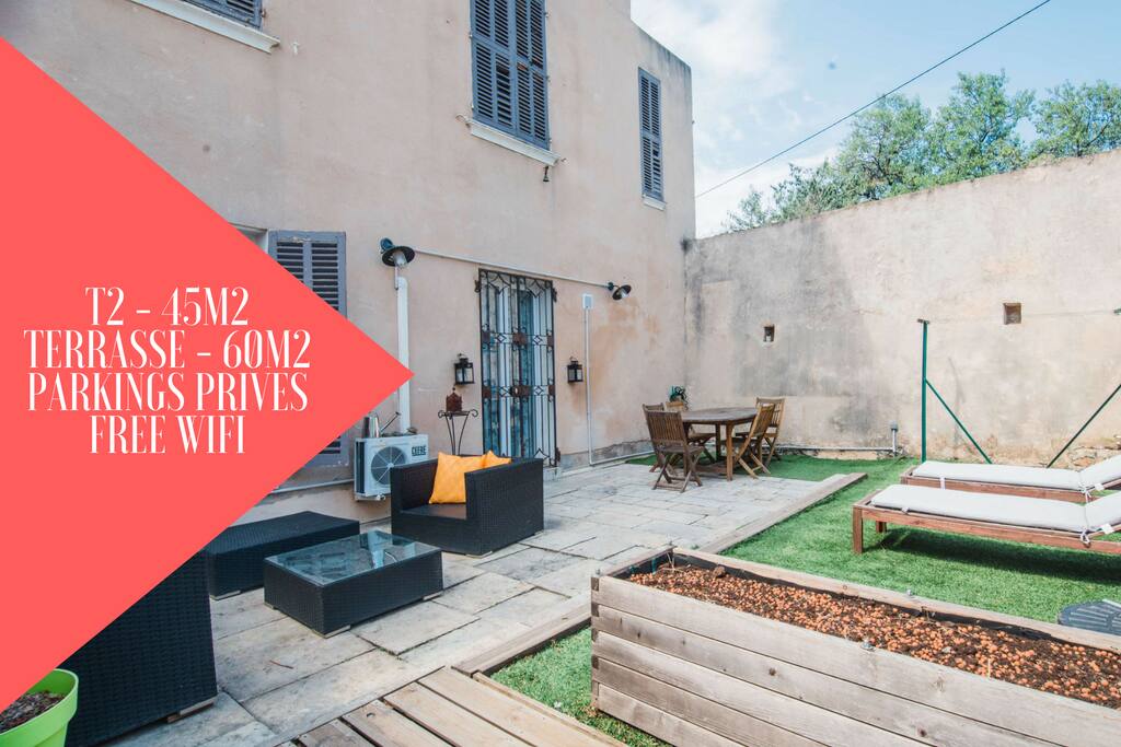 Grande terrasse de 60M2