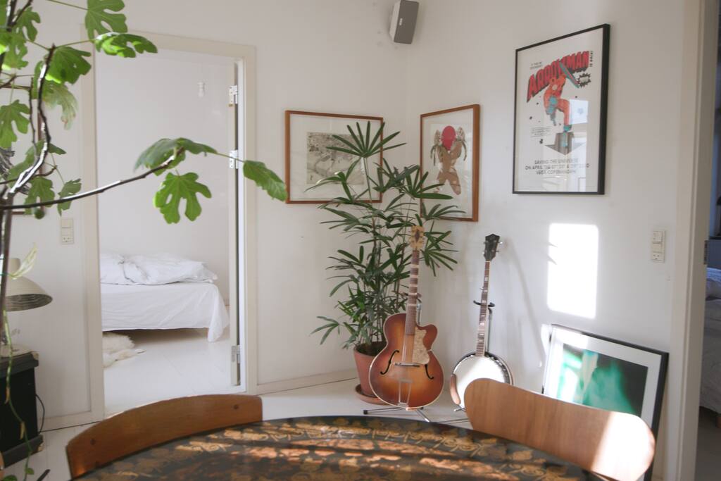 View from living room to bedrooms...