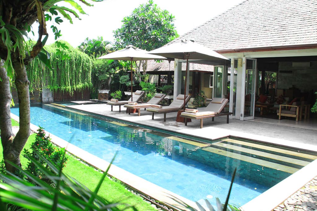 2 BR, 250mtr from Beach at Large 5 BR Pool Villa
