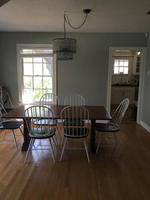 Dining room with built ins
