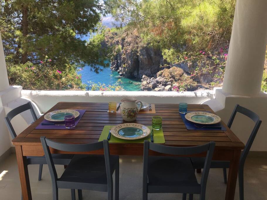 cena sulla terrazza