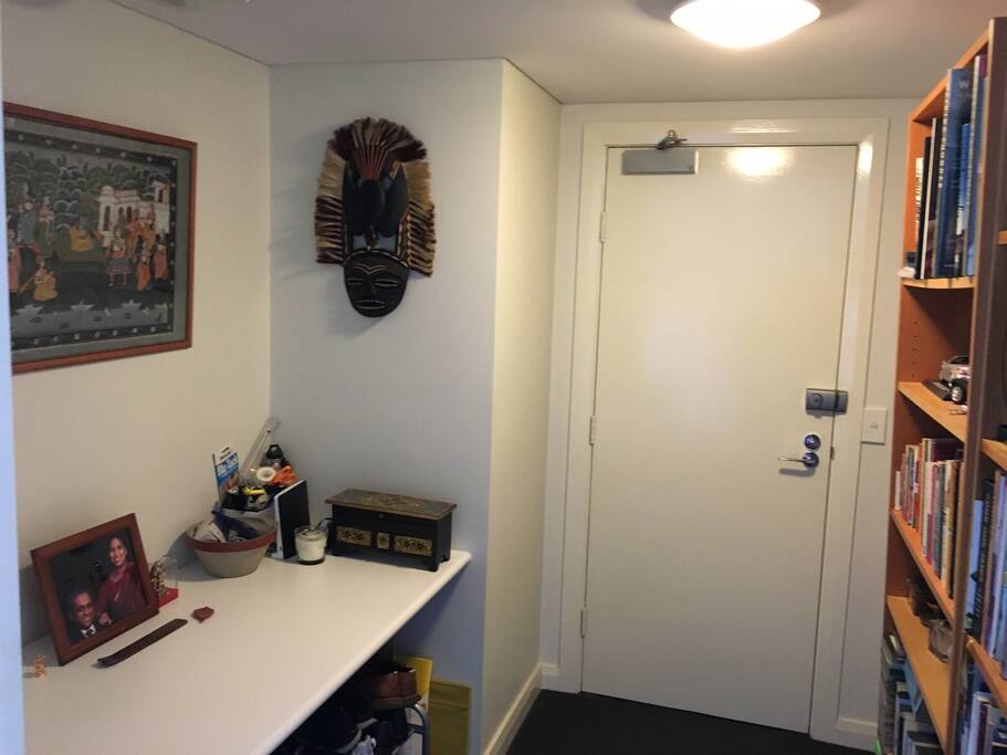 Entrance door into unit.