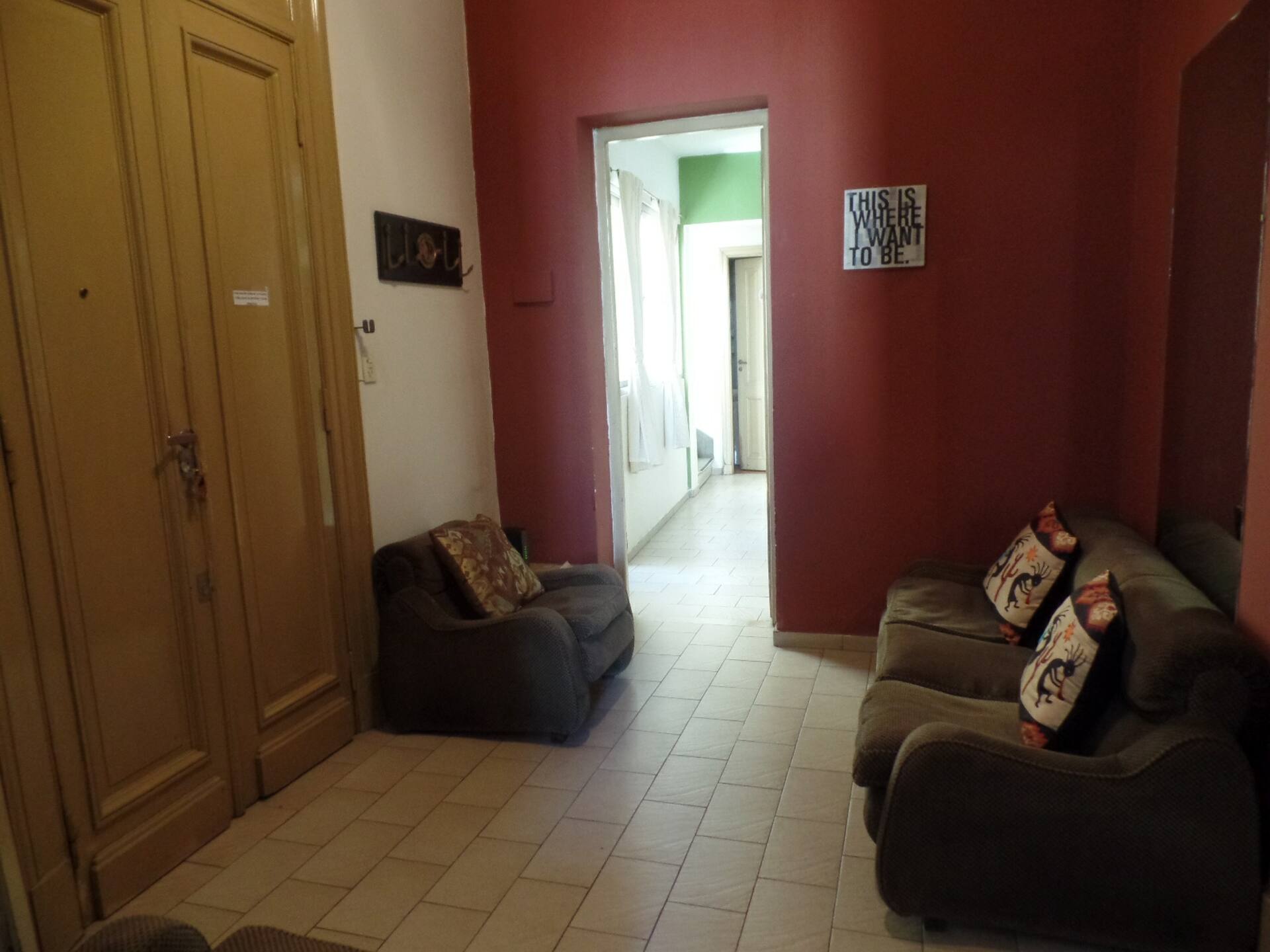 Room with private toilette