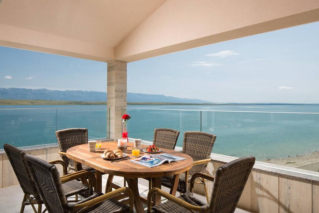 Balcony with a breathtaking sea view
