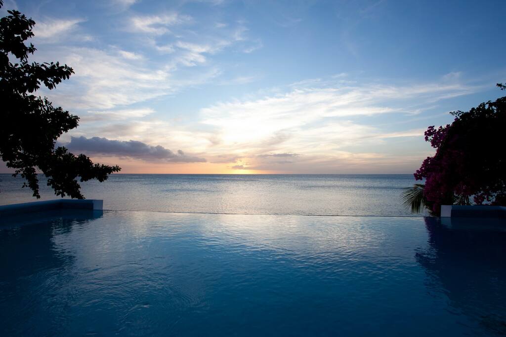 Infinity edge sunset