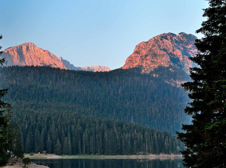 Black Lake, 20-30 minutes of casual walk from the house.