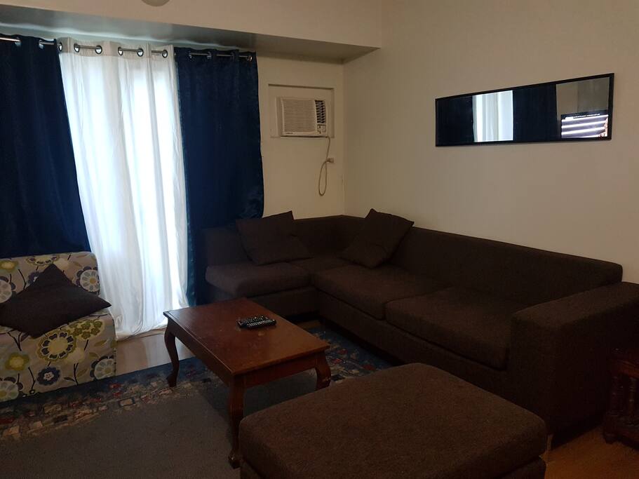 Living room with balcony