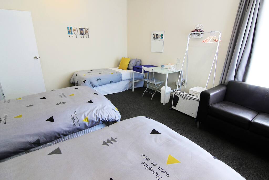 ROOM 1
We have renovated the room in April 2018. The walls are repainted, and we have replaced new items such as carpets, curtains, mattress, bedding and others... Just to provide you with a warm and cosy place that could make you feel like home.