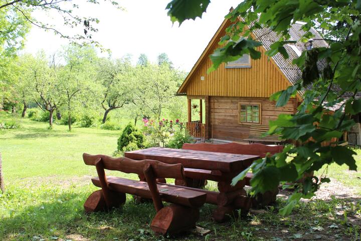 Sunset Cottage"Auriņi"with sauna and private beach