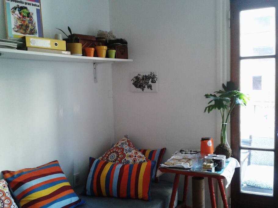 one bed and work space room
