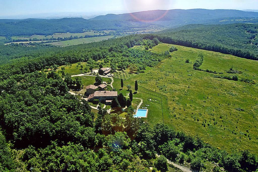 Vista aerea del Podere