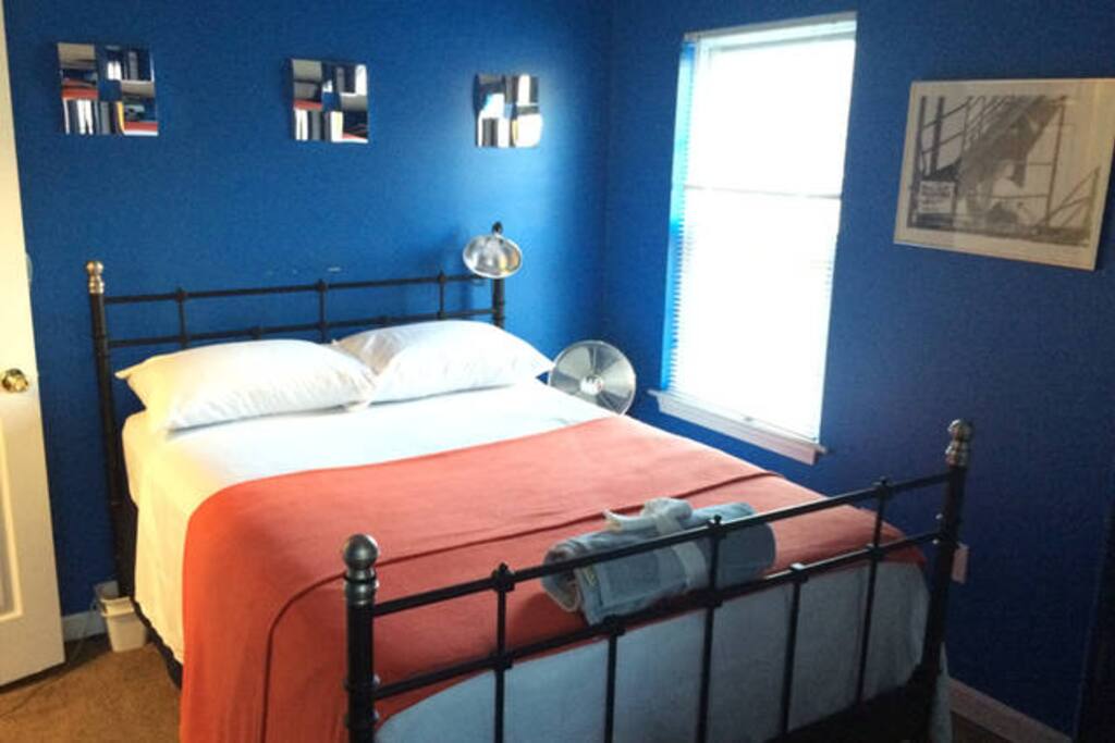This will be your room. Blue Bedroom, Full Size Bed
