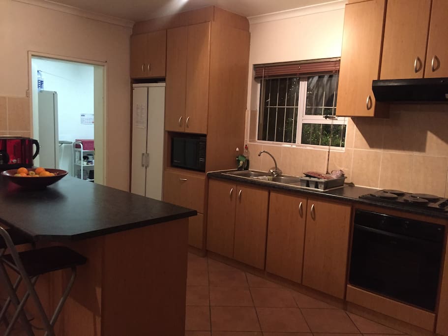 Fully fitted kitchen open plan