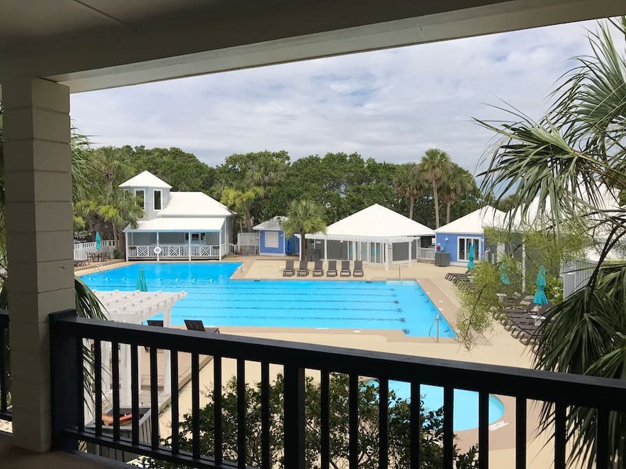 This is the view from the deck outside our door