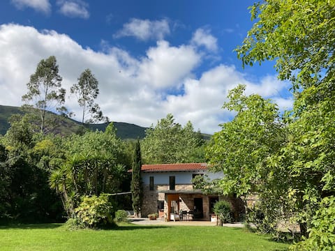 Lucia's house connects with Nature.