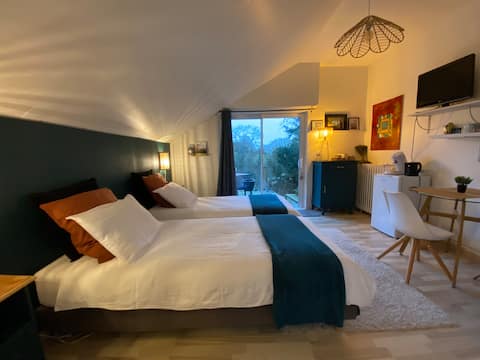 Marie's guest room, Alpes Mancelles
